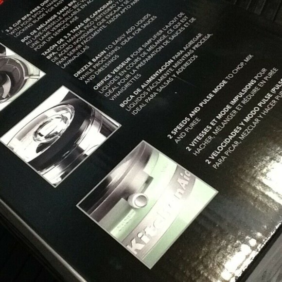 new in box PISTACHIO GREEN KitchenAid 3.5-Cup Food Chopper a.k.a. Food Processor - Picture 5 of 14